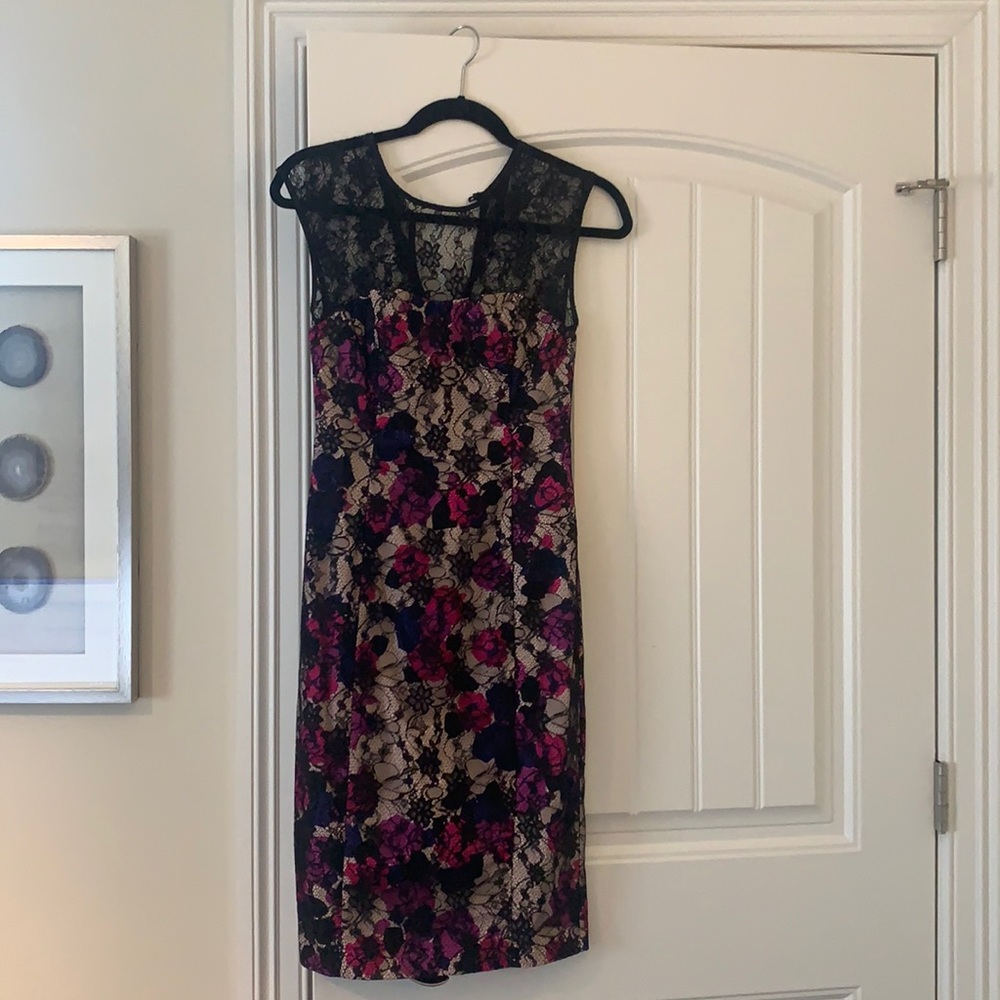 French Connection lace floral dress size 0